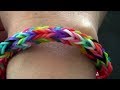 Браслет из резинок. Часть 3. Стиль "ГУСЕНИЦА". Rainbow loom bracelet. Style ...