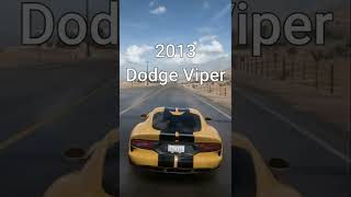 Dodge Viper evolution in Forza horizon 5