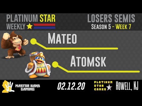 PSW S5:W7 - Mateo (Donkey Kong) Vs. Atomsk (King Dedede) - L Semifinals
