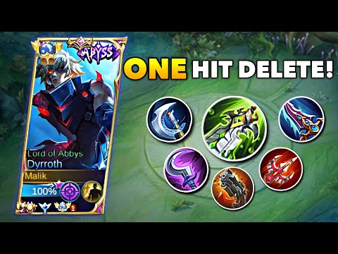 ONE HIT DELETE!! DYRROTH FULL DAMAGE BUILD IS ILLEGAL 😱🔥(must try!!)