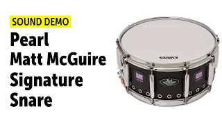 Video thumbnail for Pearl | Matt McGuire | Signature Snaredrum | Sound Demo (no talking) by Drums Bonedo