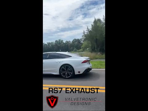 Matte White RS7 Redline Flyby with Valvetronic Designs Exhaust #audi #rs7 #exhaust #valvetronic
