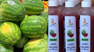 HOW TO MAKE THE BEST WATERMELON JUICE FOR SALE | PRESERVATION | WATERMELON JUICE BUSINESS