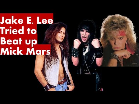 What happened when Jake E Lee tried to beat up Mick Mars, Robbin Crosby stepped in