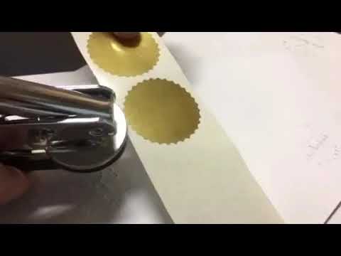 Suhi žig - odtiskovanje na zlato folijo