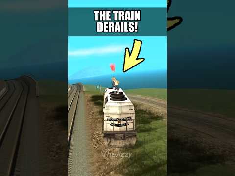 IF YOU DERAIL THE TRAIN IN WRONG SIDE OF THE TRACKS IN GTA SAN ANDREAS 🚅 #gta #gtasanandreas #facts