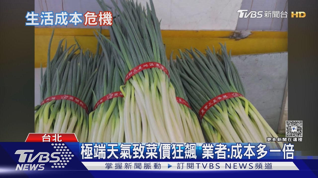 極端天氣炒高菜價!蔥價從30元暴漲至530元 業者苦嘆:成本多一倍