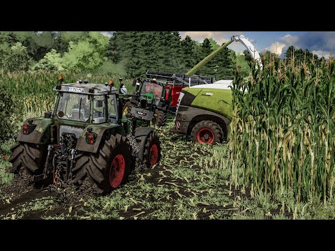 Maissilage-Ernte in EXTREM SCHLAMM! Jeder Traktor bleibt stecken | Landwirtschafts Simulator 22