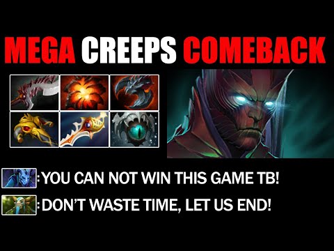Mega Creeps Comeback By 9 Slot Items Terrorblade - Epic Battle Fight 7.27 Dota 2