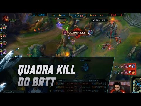 CBLoL 2018 - BrTT marca um QUADRA Kill!