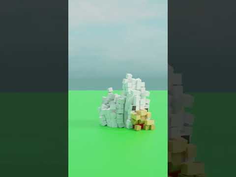 T-Bone511 - Blender Minecraft Chicken Animation #shorts