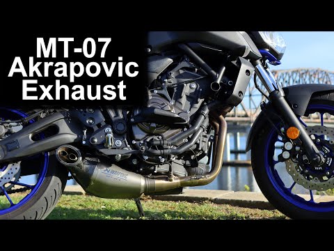 MT-07 Akrapovic Titanium Exhaust Review & Sound