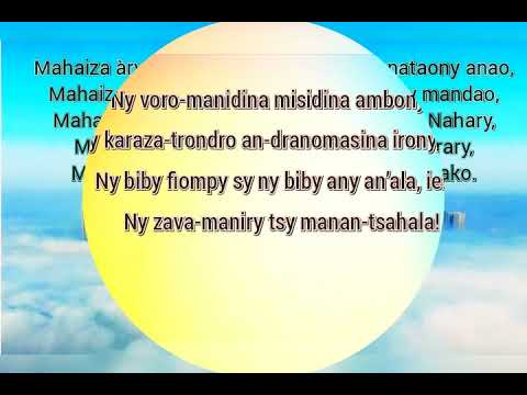 Mahaiza ary mankasitraka izay rehetra nataony anao - HIRA KATOLIKA