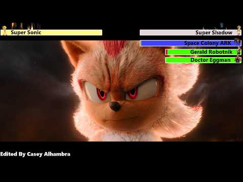 Sonic the Hedgehog 3 (2024) Final Battle with healthbars 1/3