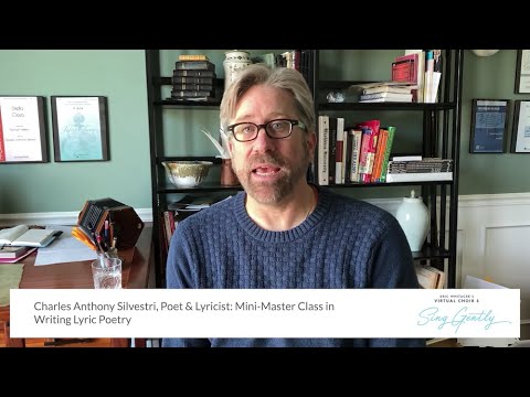 Mini-Master Class in Writing Lyric Poetry with Charles Anthony Silvestri