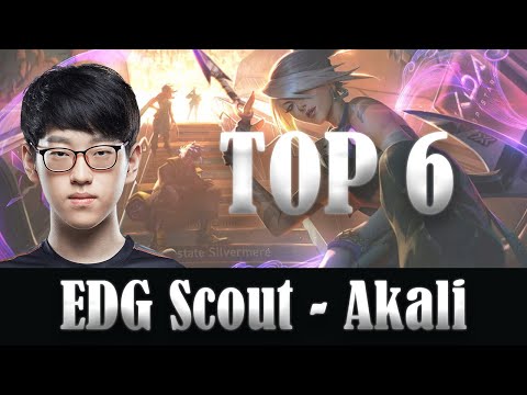 EDG Scout (Akali Mid) Top Plays - EDG vs V5, LPL 2020 Summer Week 10 Highlights