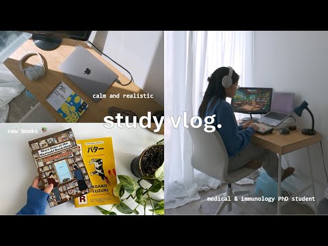SUPER PRODUCTIVE study vlog as a medical PhD student | 6am mornings, realistic days in my life