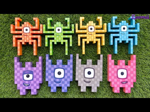 Looking for Numberblocks Puzzle Tetris NEW 100 Spyder Space ASMR - Numberblocks Satisfying Video #82