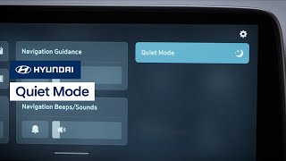 Hyundai How Quiet Mode Works