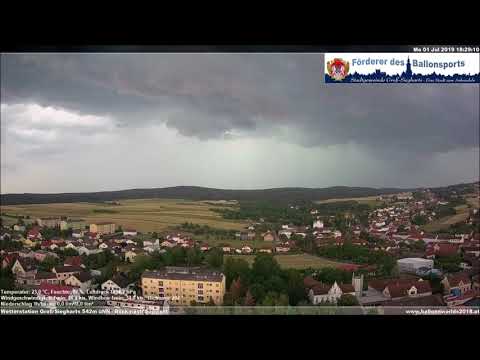 Gewitterlinie in Groß Siegharts 01.07.2019