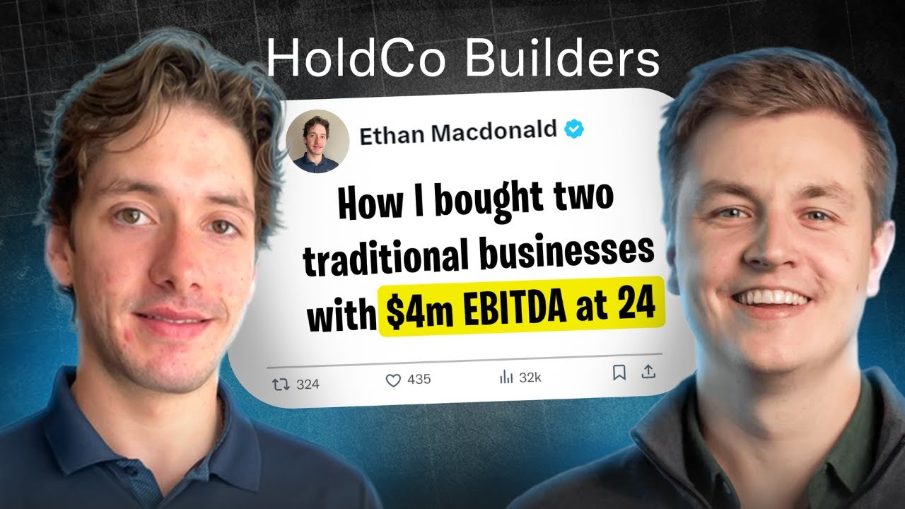 How I Bought Two Traditional Businesses with $4m EBITDA at 24