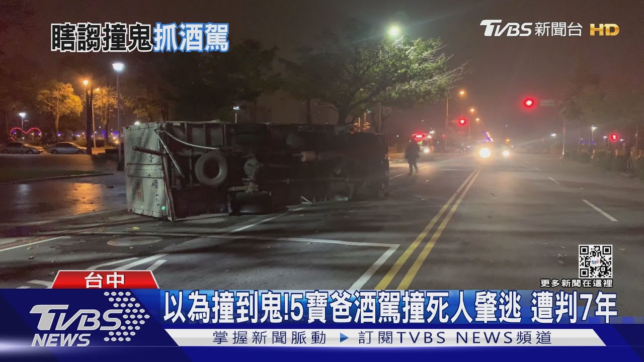 以為撞到鬼!5寶爸酒駕撞死人肇逃 遭判7年