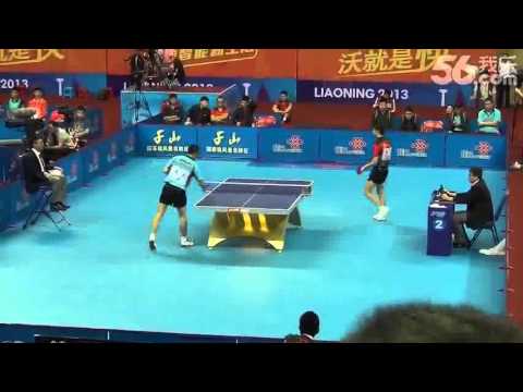 2013 China National Games (MT-SF) MA Long - ZHOU Yu [Full match|Private recording]