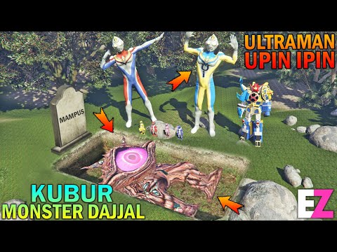 ULTRAMAN UPIN IPIN KUBUR MONSTER DAJJAL HIDUP HIDUP - GTA 5 SULTAN BOCIL
