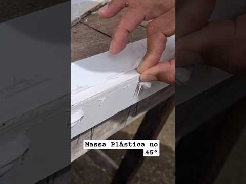 Nova técnica de preencher o 45°graus no Porcelanato #porcelanato #acabamentos #massa