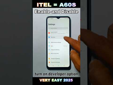 itel a60s Developer option Enable // itel a60s Enable usb debugging 2025//