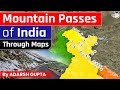 All Important Mountain Passes Of India By Adarsh Gupta 2D Animation UPSC Mains GS1 StudyIQ
