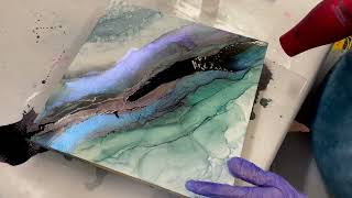 So Pretty Piñata Opal with Blues and Greens - Claramarble