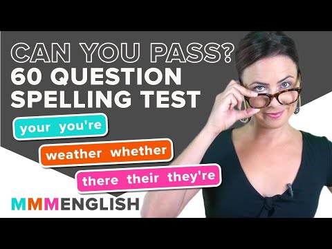 LISTENING & SPELLING Test! | Can YOU pass? | Common English Words That Sound The Same
