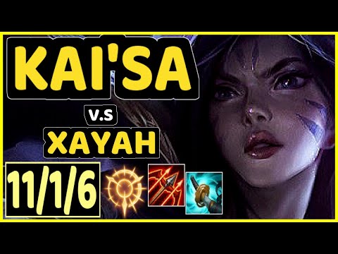 HI IM GOSU (KAI'SA) vs XAYAH - 11/1/6 KDA BOTTOM ADC GAMEPLAY - NA Ranked GRANDMASTER
