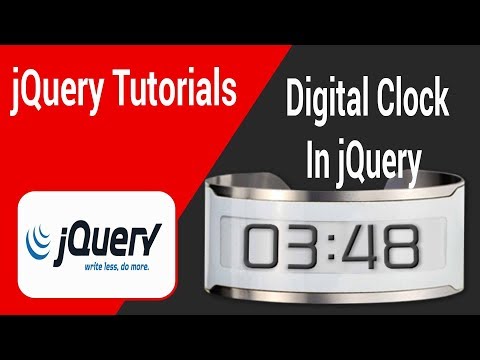 Digital Clock In jQuery In Tamil