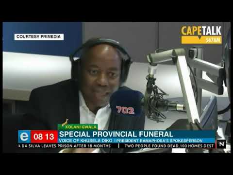 Special provincial funeral for Xolani Gwala