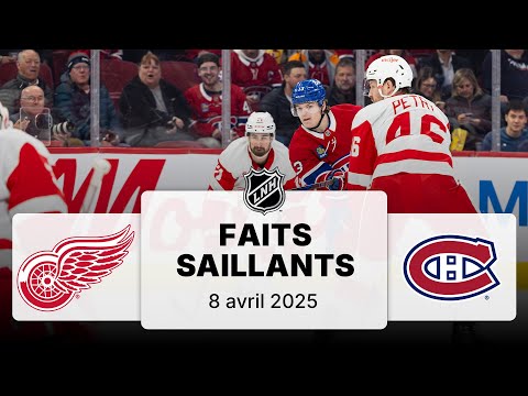 Red Wings vs Canadiens 8/4/25 | Faits saillants