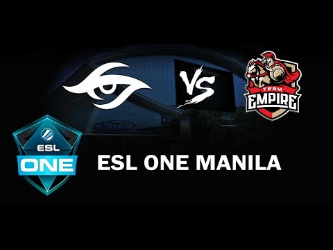 ESL one Manila 2016  Team Secret vs Team Empire game 1