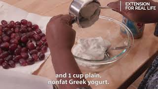 Food Factor: Peanut Butter Yogurt-Dipped Grapes