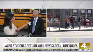 LAUSD students return with new screen-time rules