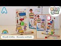 Circuit à billes en bois pour enfant - Descente verticale