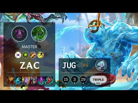 Zac Jungle vs Viego - KR Master Patch 11.15