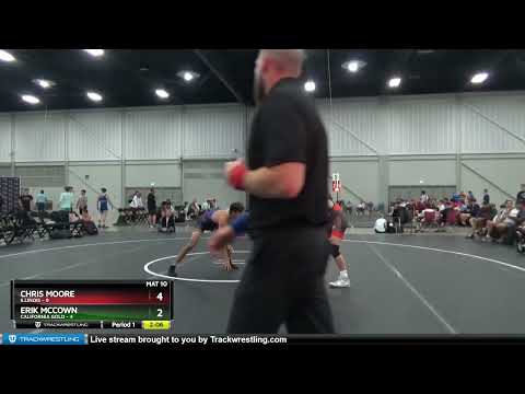 160 Lbs Placement Matches (8 Team) - Chris Moore, Illinois Vs Erik McCown, California Gold Dcaa
