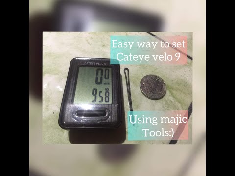 Easy steps for Cateye velo 9 speedometer reset& setting (item review)