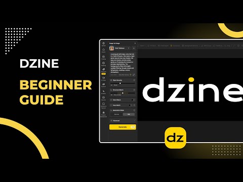 Dzine Walkthrough: Beginner Guide to Dzine Basics