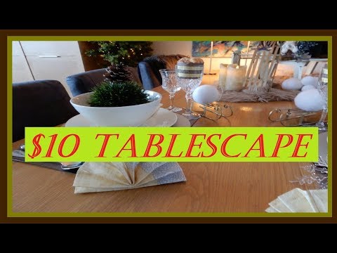 $10 Tablescape Tuesday January 2019 with Creative Homescaping & Creative Lauri