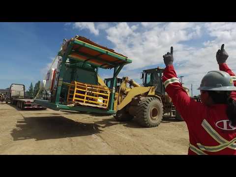 How to load a 16-tonne incinerator onto a flatbed truck (and ship it to Nunavut)