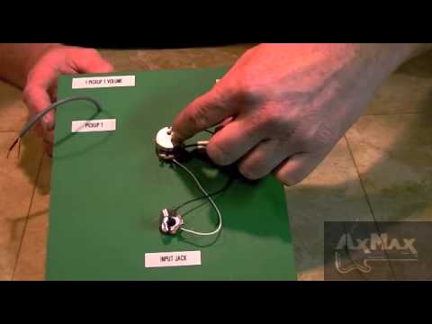 Wiring Electric Guitar - 1 Pickup 1 Volume 1 Input Jack