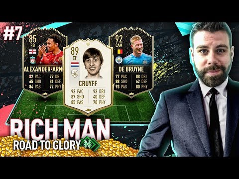 89 ICON CRUYFF SQUAD BUILDER! NEW TOTW PACK OPENING! - RICH MAN RTG #7 - FIFA 20 Ultimate Team