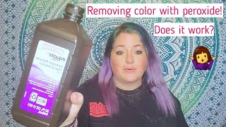 Removing Hair Color with Hydrogen Peroxide!? NO BLEACH Does it work?